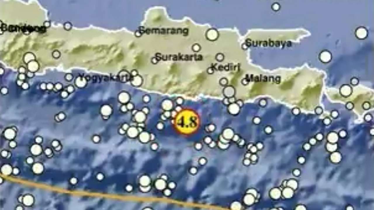 Gempa Trenggalek hari ini jam 3 pagi/Foto: BMKG