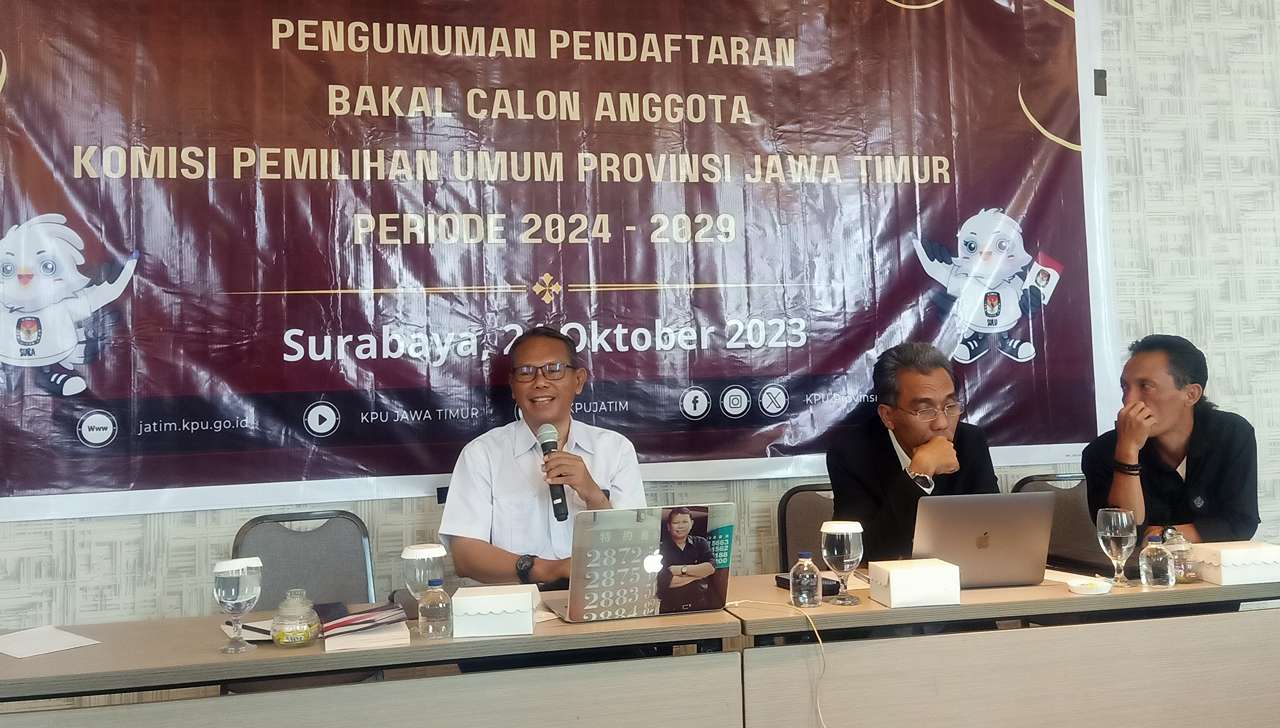 Sosialisasi pendaftaran anggota KPU Jawa Timur 2024-2029/Foto: Dok. Kominfo Jatim