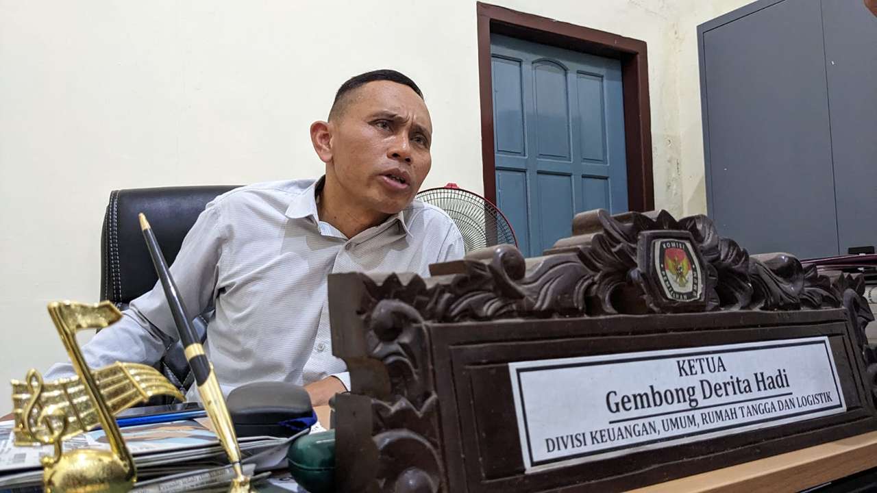 Ketua KPU Trenggalek, Gembong Derita Hadi/Foto: Raden Zamz (Kabar Trenggalek)