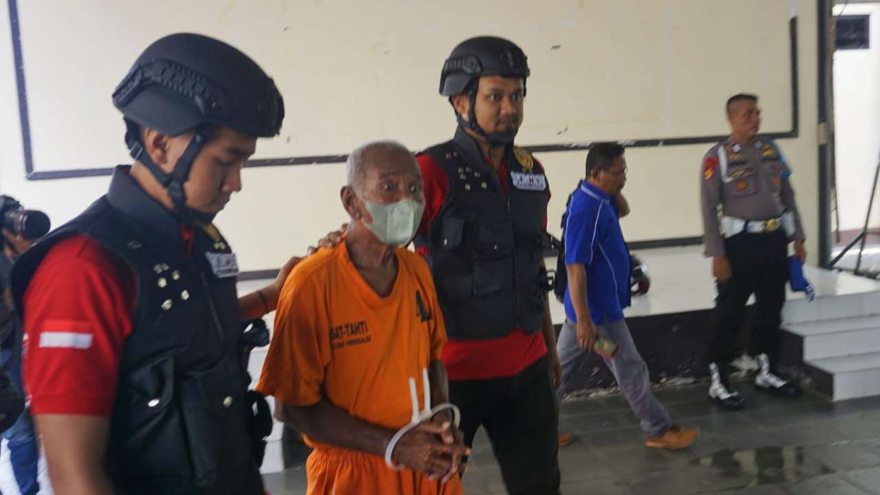 Kakek cabul di Trenggalek ditangkap polisi/Foto: Raden Zamz (Kabar Trenggalek)