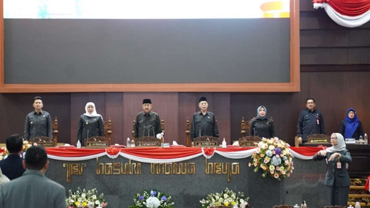 Rapat paripurna DPRD, 3 nama Pj Gubernur Jawa Timur diusulkan/Foto: Kominfo Jatim