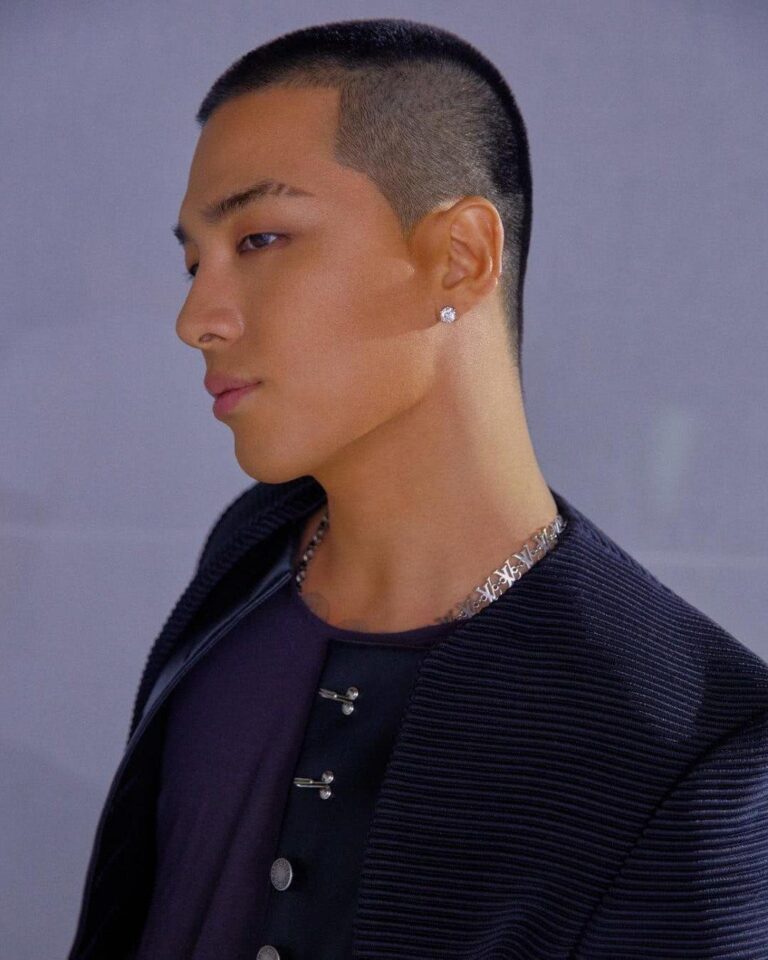 Taeyang-dengan-gayta-rambut-buzz-cut