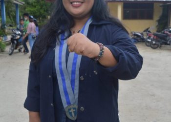 Ketua GMKI Pematangsiantar - Simalungun, Juwita Panjaitan. Rabu (23/3).