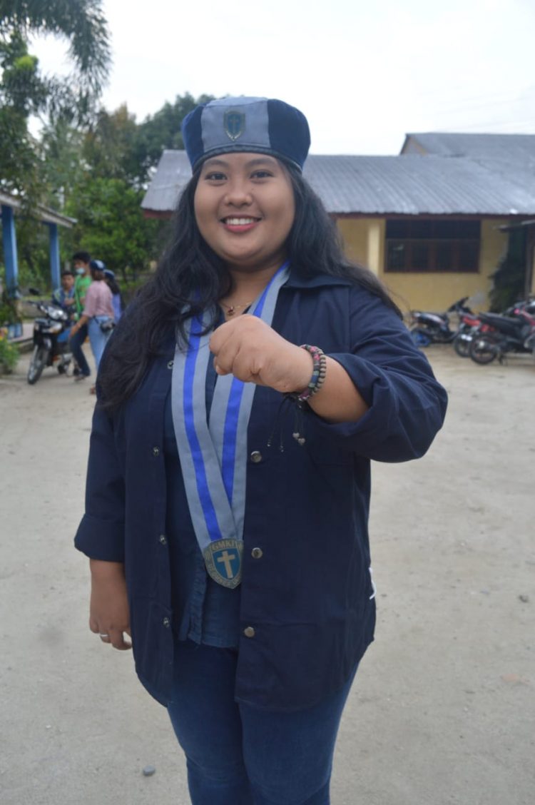 Ketua GMKI Pematangsiantar - Simalungun, Juwita Panjaitan. Rabu (23/3).