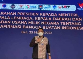 Bupati Dairi, Dr. Eddy KE Berutu saat menghadiri Afirmasi di Bali, Jumat (25/3).