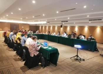 Pushidrosal saat ikuti Rapat Supervisi Penegasan Status Pulau, Kamis (24/3).