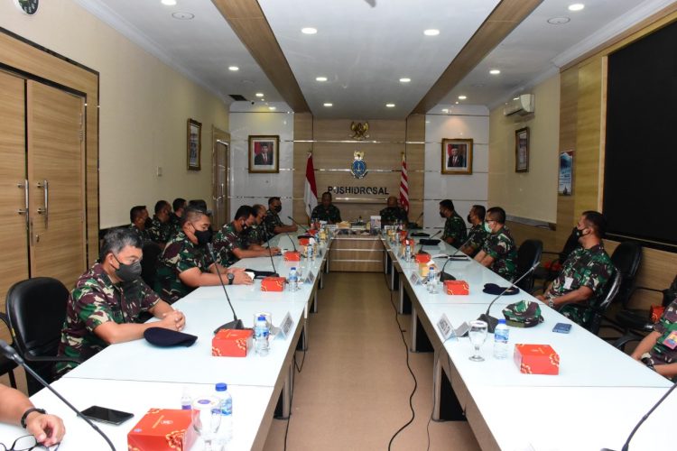 Itjenal saat audit kinerja Pushidrosal, Senin (28/3).