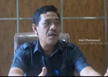 Kepala Badan Pusat Statistik (BPS) Kabupaten Dairi, Asi Matanari, Selasa (29/3).