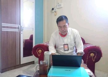 Ruddi, Ketua Perkumpulan Jurnalis Media Siber Indonesia Kota Tanjungpinang, Sabtu (9/4).