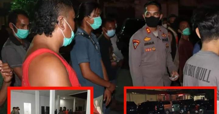 Satres Polrestabes Medan saat patroli premanisme, pungli dan geng motor, Jumat (22/4).