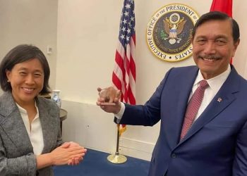 Menteri Marves, Luhut Binsar Pandjaitan saat di Amerika Serikat, Rabu (27/4).