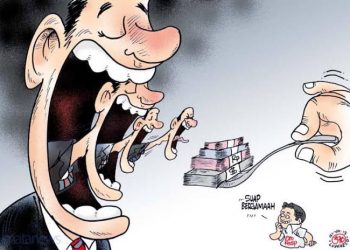 Ilustrasi suap pejabat untuk bebas selewengkan anggaran, Kamis (7/4).int