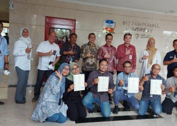 LSP SDM TIK saat laksanakan sertifikasi tenaga kerja BRI Coporate University, Rabu (22/6).