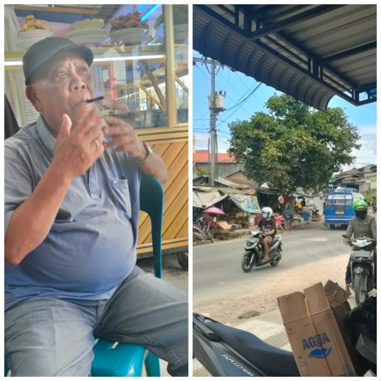 Pak Situngkir, warga sekitar Simpang SPG dan lokasi tempat berjualan para pedagang ikan liar dari Aceh Singkil, Sabtu (25/6).