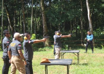 Personil Kodim 0108/ Agara saat ikuti lomba menembak semarak dan gebyat