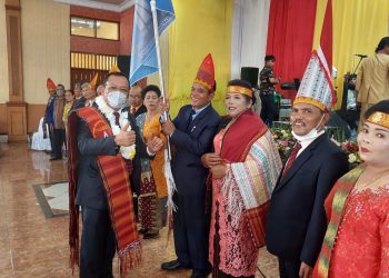 Pengurus PABORAS Dairi - Pakpak Bharat periode 2022 - 2026 yang baru dilantik, Senin (27/6).