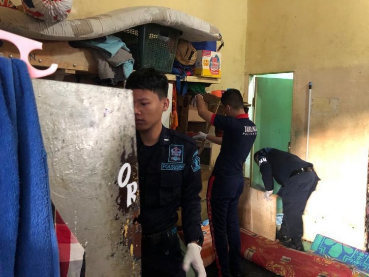 Ka. KPLP Lapas Kelas IIb Siborongborong bersama 9 personil saat sidak, Jumat (1/7).