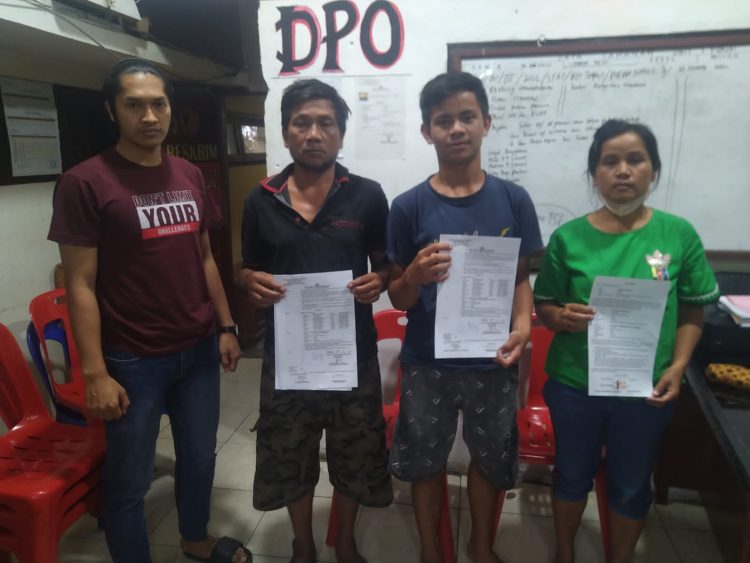 Polres Taput saat lakukan kedua pihak yang saling mengadu terkait perkelahian, Rabu (13/7).