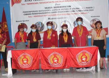 Pengurus PMKRI Cabang Pematangsiantar, Kamis (14/7).