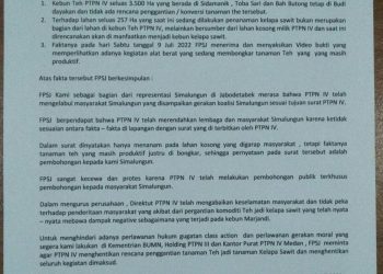 Surat rilis FPSJ, Senin (18/7).