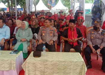 Wakapolresta Deliserdang, AKBP. Agus Sugiyarso SIK hadiri penutupan kegiatan Event Kebudayaan Festival Pancur Gading Situs Benteng Putri Hijau Tahun 2022, Minggu (7/8).
