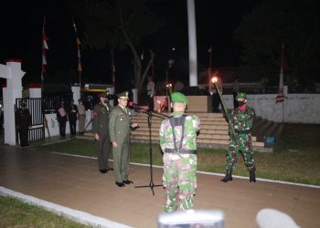 Dandim 0108/ Agara, Letkol Inf Robbi Firdaus SE, M.Si selaku inspektur bersama Bupati Aceh Tenggara Drs. H. Raidin M.Ap dan seluruh unsur Forkopimda Aceh Tenggara, melaksanakan apel renungan suci pada pukul 00:00 Wib dalam rangka Dirgahayu ke- 77 Kemerdekaan RI Tahun 2022, Rabu dini hari (17/8).