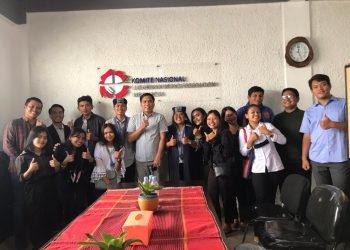 GMKI Pematangsiantar - Simalungun bersama dengan Komite Nasional Lutheran World Federation (KNLWF) saat mengadakan penandatangan MoU di kantor KNLWF, Kamis (18/8).