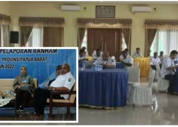Ditjen HAM saat gelar bimtek pelaporan RANHAM Kabupaten/ Kota se- Papua Barat, Rabu (3/8).