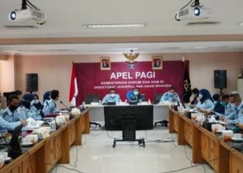 Ditjen HAM saat menggodok PermenkumHAM tentang Orta, Senin (8/8).