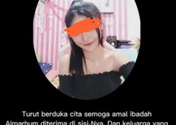 Foto korban yang diunggah dan ucapan turut berdukacita dari kerabatnya, Rabu (21/9).