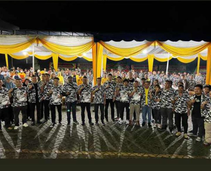 Pengurus DPD Bapera Kota Pematangsiantar saat pelantikan, Selasa (27/9).