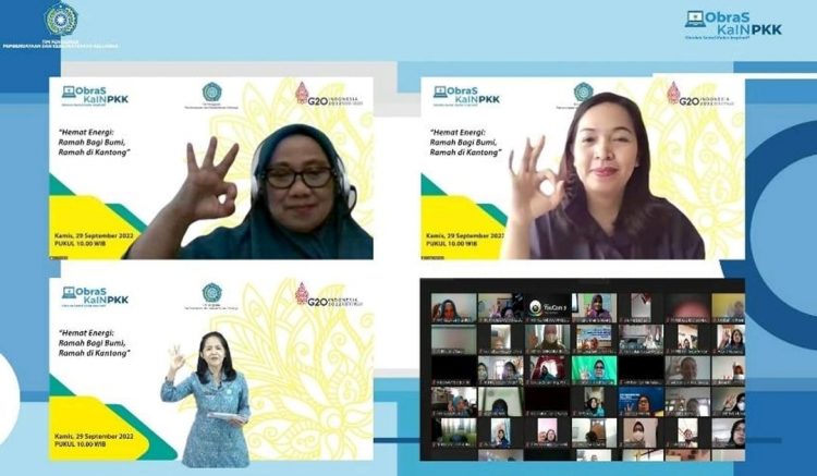 Webinar obras kain TP PKK, Kamis (29/9).