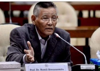 Pakar Hukum Pidana sekaligus Guru besar Ilmu Hukum khususnya Hukum Pidana Internasional di Universitas Padjadjaran (Unpad), Prof. Romli Atmasasmita, Minggu (2/10).