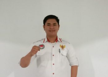 Ketua Harian JPKP Bintan, Jefrianto saat desak Kapolres Bintan ungkap Kasus perampokan dan penyekapan di Kampus STAIN SAR, Selasa (8/11).