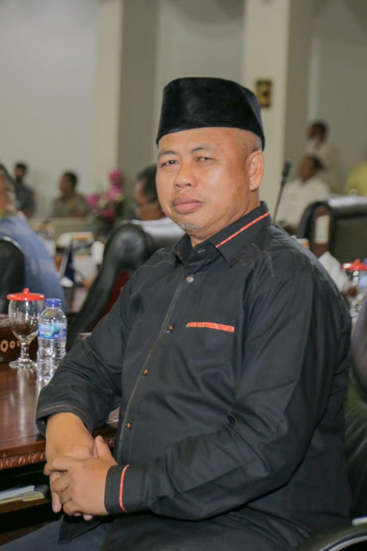 Anggota DPRD Provinsi Kepri, Hanafi Ekra saat wawabcara reporter Indigonews, Sabtu (3/12).