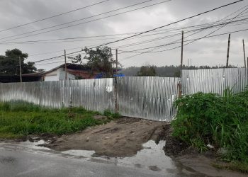 Lahan milik PS dijalan lintas Balige - Tarutung yang diduga menjadi barter untuk tidak penetapan tersangka, Sabtu (10/12).