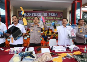 Polda Sumut saat konferensi pers, Selasa (27/12).