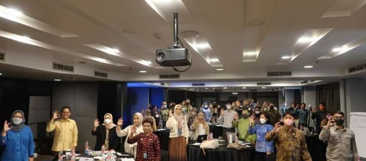 Ditjen HAM bersama RWI saat giat lokakarya, Jumat (2/12).