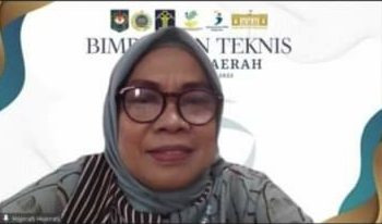 Direktur Kerja Sama HAM, Hajerati saat workshop di Kupang, Kamis (8/12).