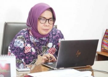 Direktut Kerjasama HAM, Hajerati saat hadiri Forum AICHR - SEANF, Jumat (16/12).