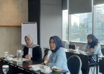 Direktur Kerja Sama HAM, Hajerati giat pertemuan dengan RWI, Selasa (20/12).