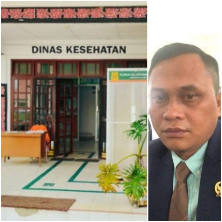 Kantor Dinkes Dairi dan Anggota Komisi 3 DPRD Kabupaten Dairi, Alfriansyah Ujung ST, Rabu (11/1).