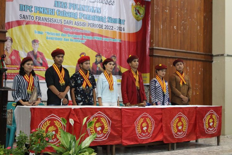 Pelantikan DPC PMKRI Cabang Pematangsiantar, Sabtu (14/1).