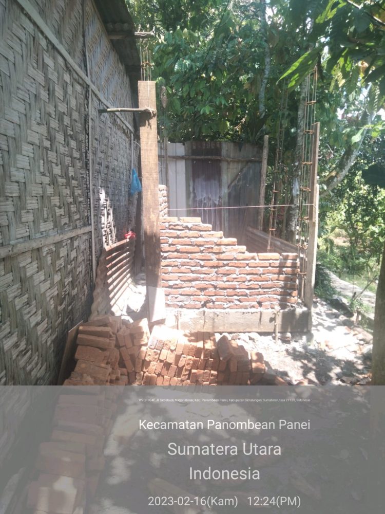 Bangunan SPALD- S yang mangkrak dan sudah 3 minggu tidak dikerjakan, Rabu (16/2).