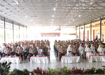 Polresta Deliserdang saat peringati Isra Mi'raj 1444H/ 2023M, Rabu (22/2).