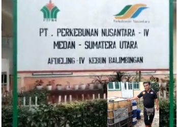 Kantor Afd IV Kasindir Kebun Unit Balimbingan dan Ketua Lapan Tipikor saat investigasi, Sabtu (11/2).