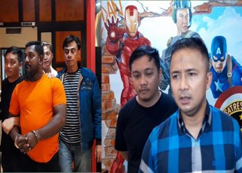 Tersangka, Rakes penganiayaan wartawan, Selasa (28/2).