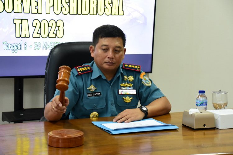 Dansatsurvei Pushidrosal, Kolonel Laut (P) B. Dwiadji Gultom buka pelatihan pengoperasian USV, Rabu (8/3).