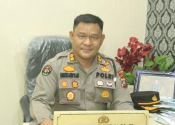 Mantan Waka Polres Batubara kini menjabat Kasubbid Penmas, AKBP. Dr. Herwansyah Putra SH, M.Si saat memberikan keterangan pers, Rabu (29/3).