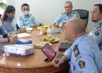 Dit Fasilitasi dan Informasi HAM saat rapat inventeris, Senin (13/3).